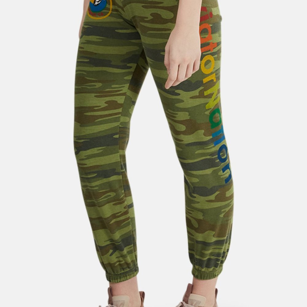 AVIATOR NATION MALIBU SWEATPANT - NEW CAMO MEDIUM (M)